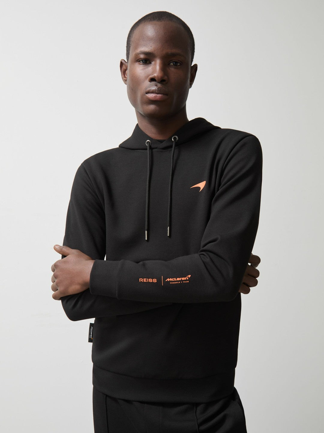 Men McLaren F1 Team Interlock Hoodie in Black