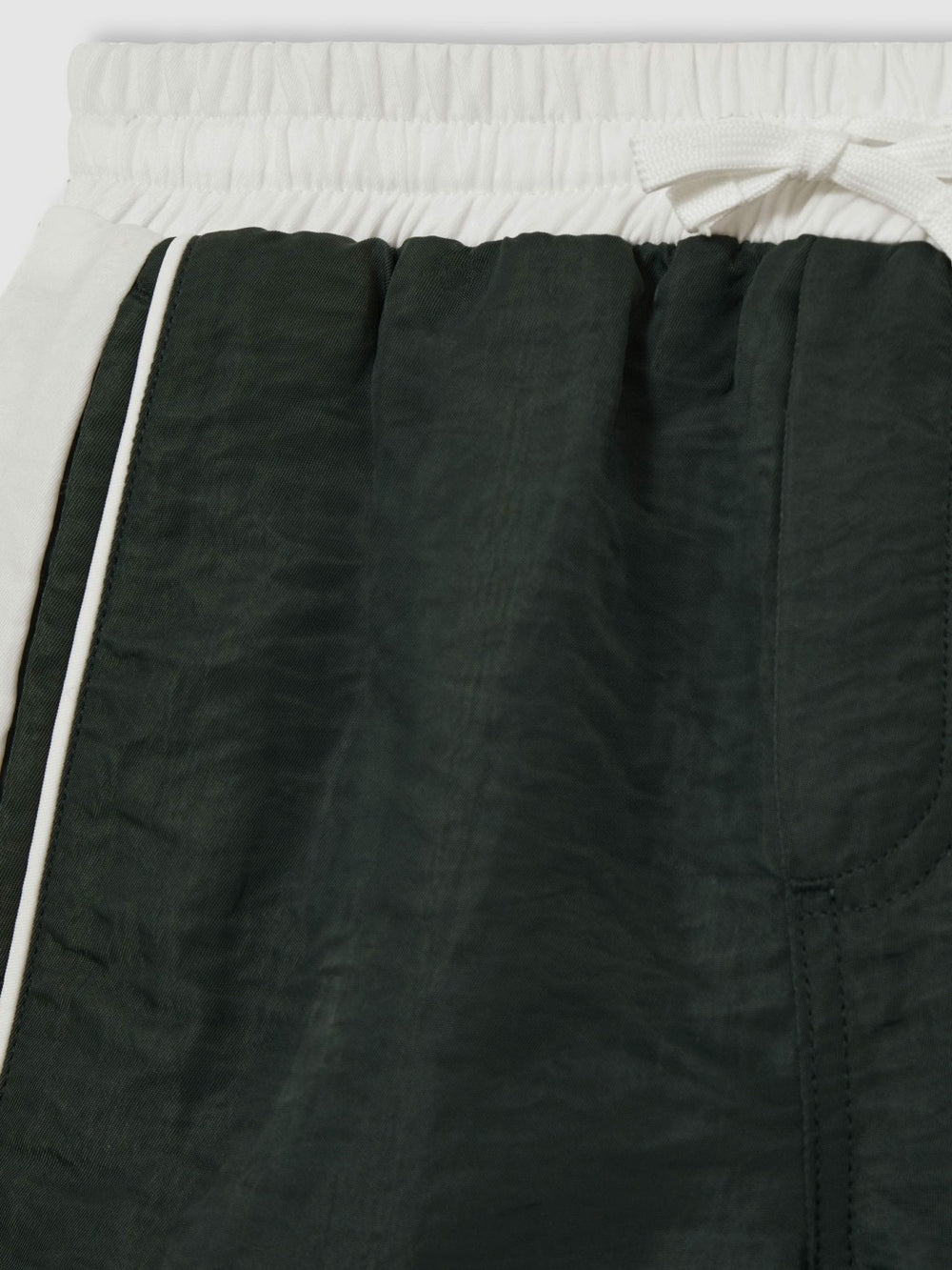 Children & Baby 9-13 yrs Colour-Block Piped Swim Shorts in Green/White