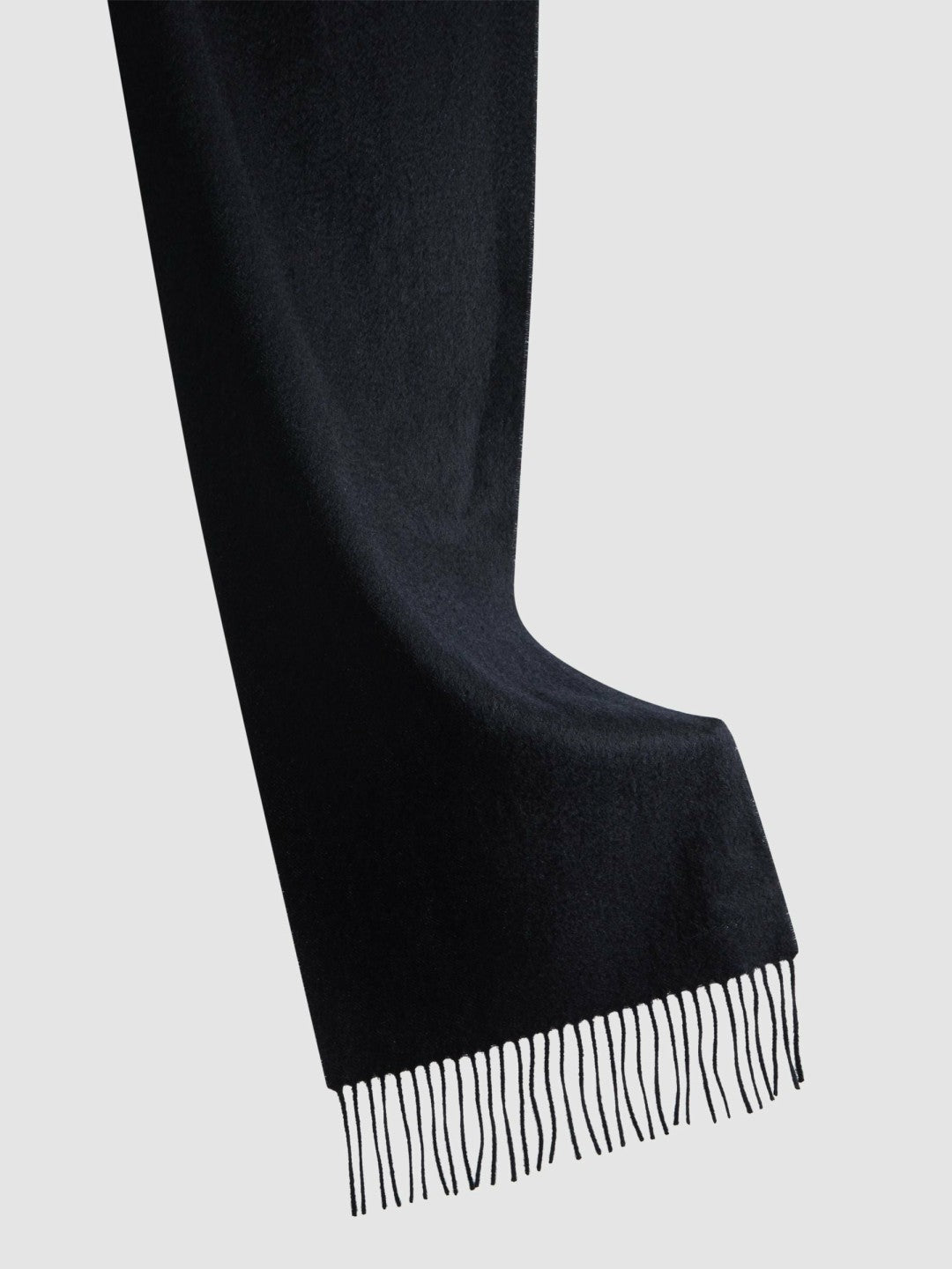 Men Wool and Cashmere Scarf in Navy