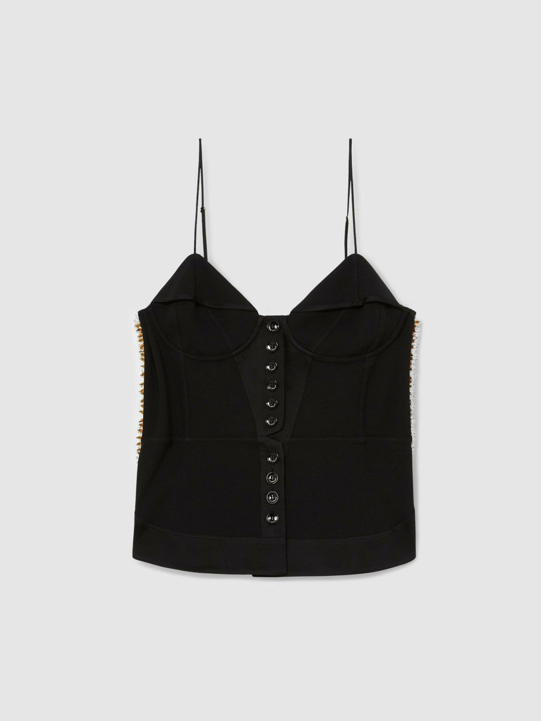 Women Atelier Embellished Corset Top in Black