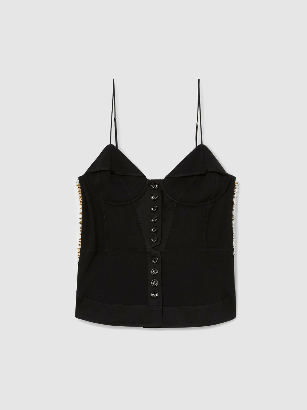 Women Atelier Embellished Corset Top in Black