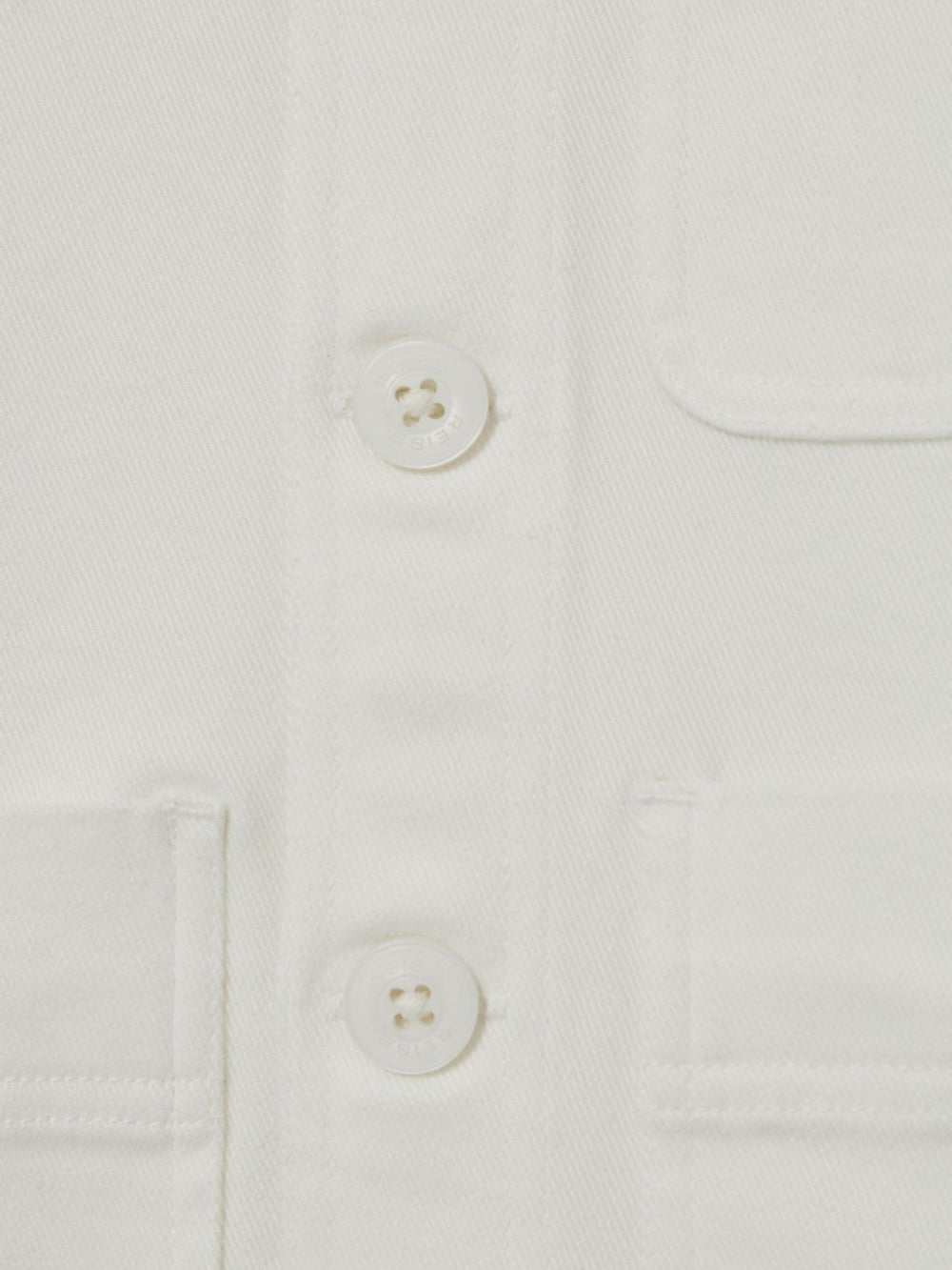 Children & Baby Cotton-Blend Work Jacket in Off White