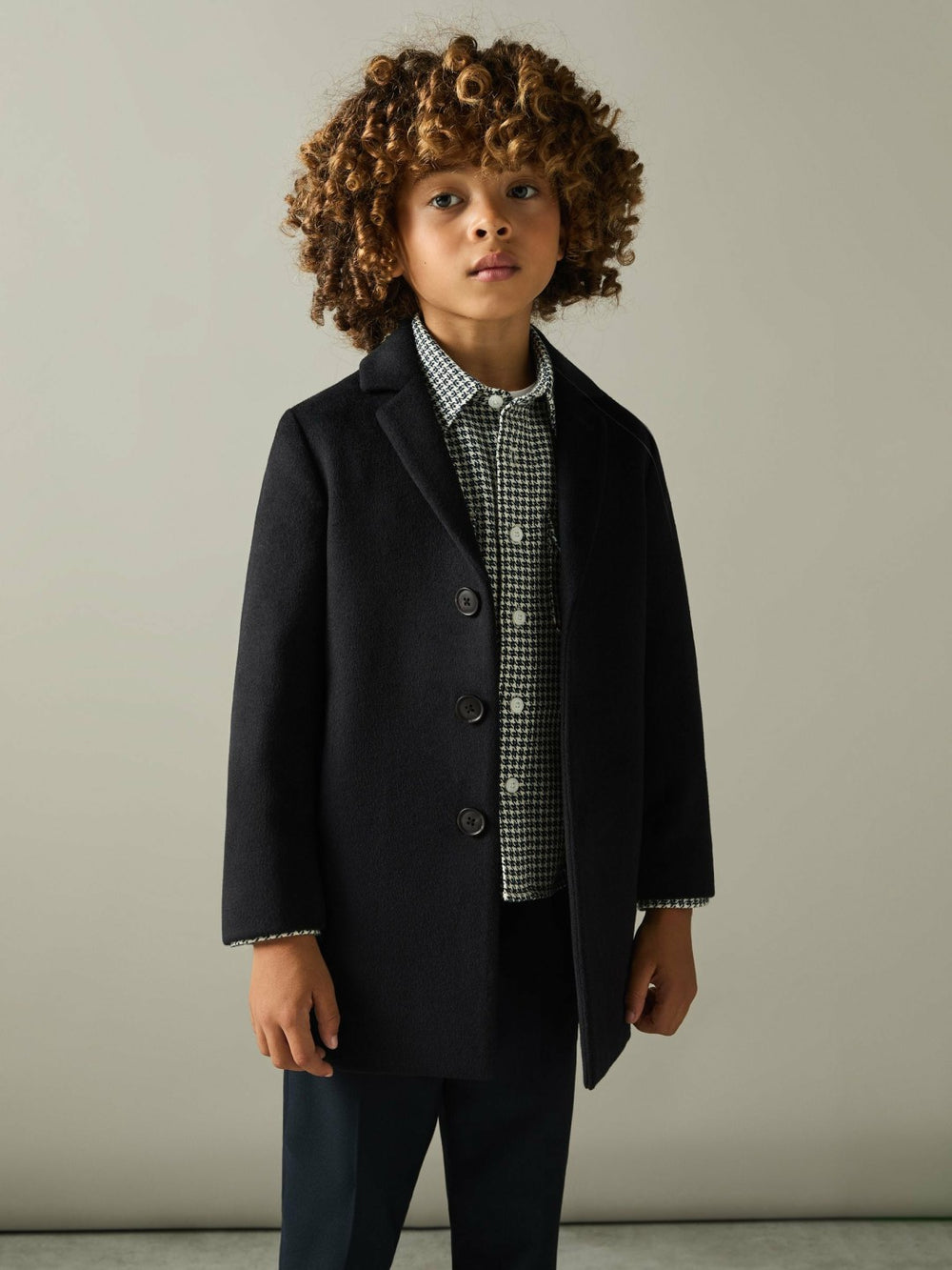 Children & Baby 3-9 yrs Single Breasted Overcoat in Navy