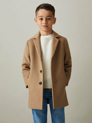 Children & Baby 9-13 yrs Single Breasted Overcoat in Camel