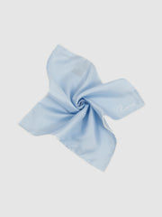 Men Ceremony Light Blue Silk Pocket Square