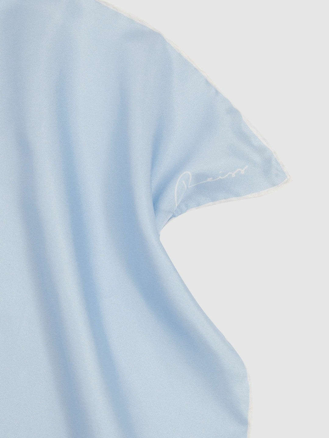 Men Ceremony Light Blue Silk Pocket Square