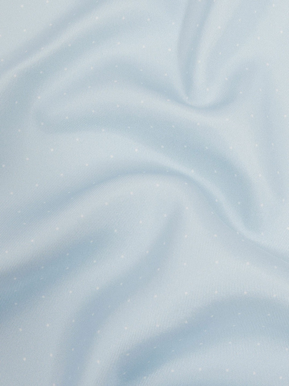 Men Polka Dot Silk Pocket Square in Light Blue