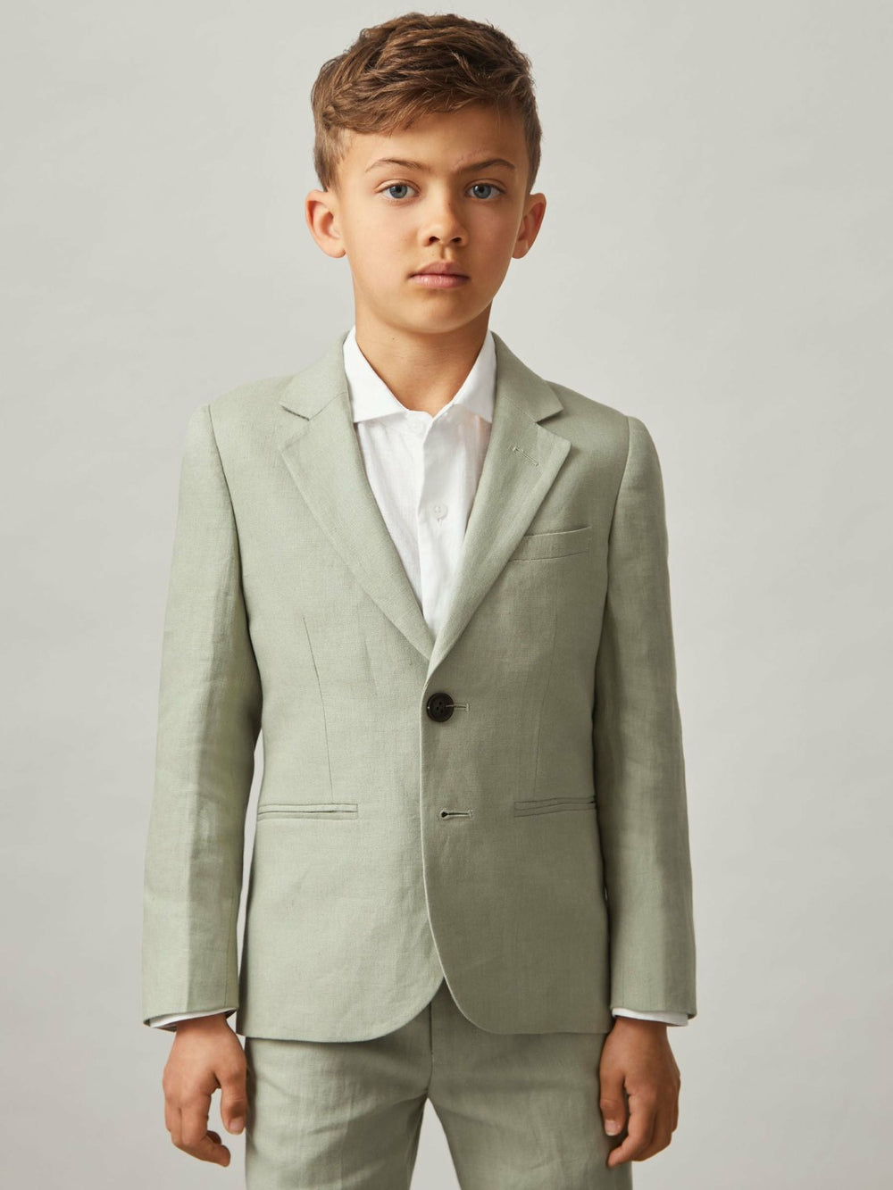 Children & Baby 3-9 yrs Linen Single Breasted Blazer in Apple