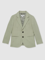 Children & Baby 3-9 yrs Linen Single Breasted Blazer in Apple