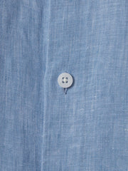 Children & Baby 3-9 yrs Linen Cutaway Collar Shirt in Sky Blue