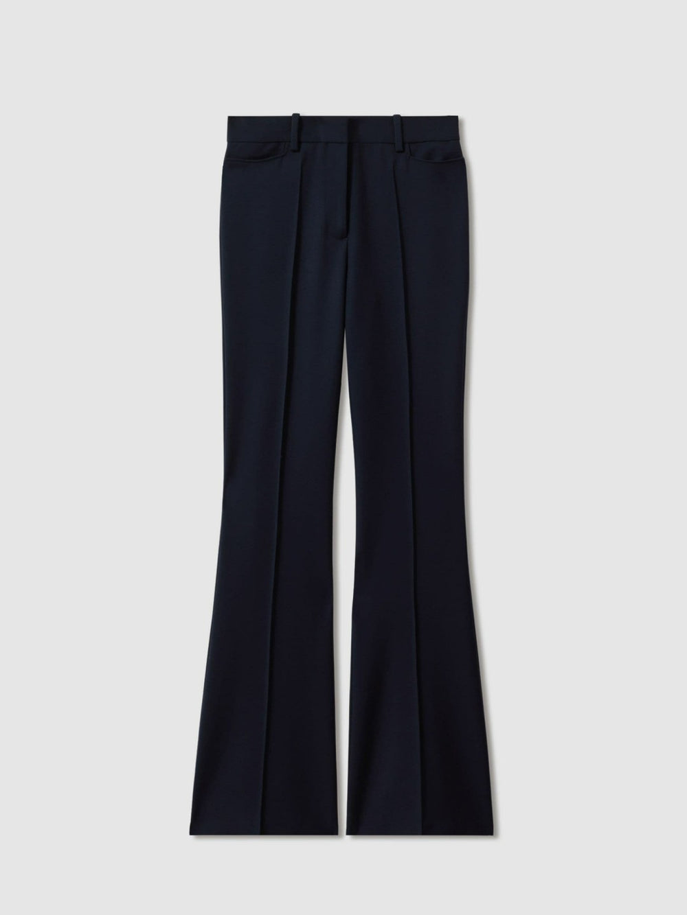 Women Flared Suit Trousers in Navy