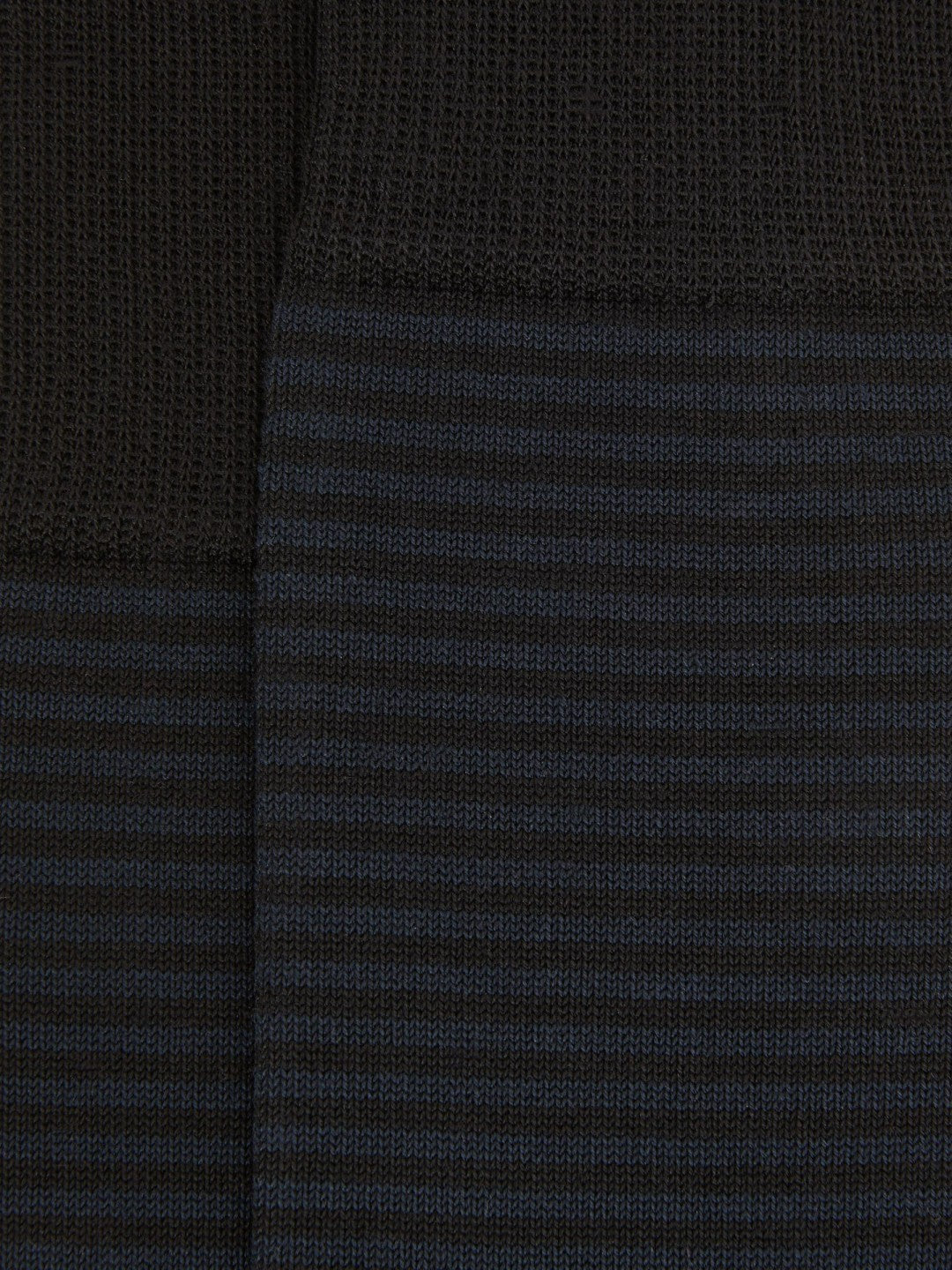 Men Striped Socks in Black/Navy