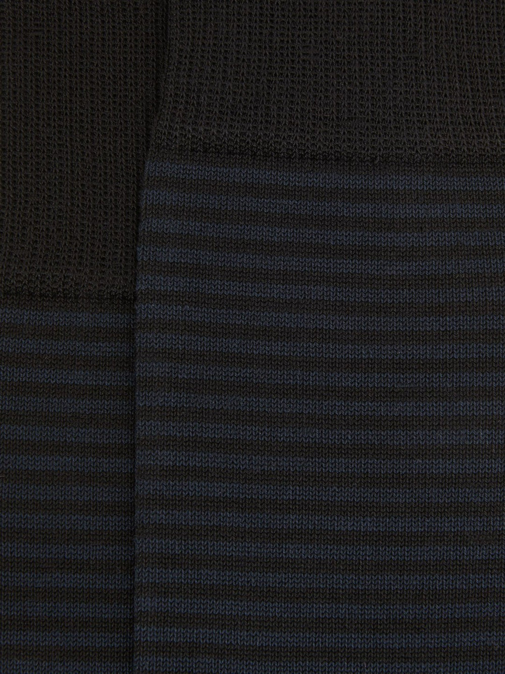 Men Striped Socks in Black/Navy