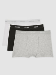 Men Three Pack Cotton Boxers in Multi