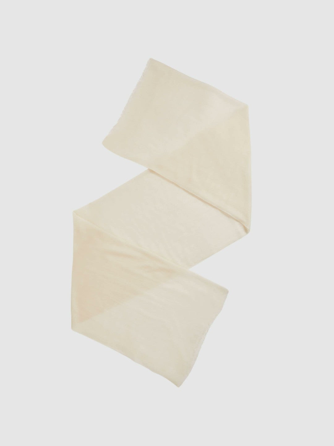Women Wool-Cashmere Lightweight Scarf in Off White
