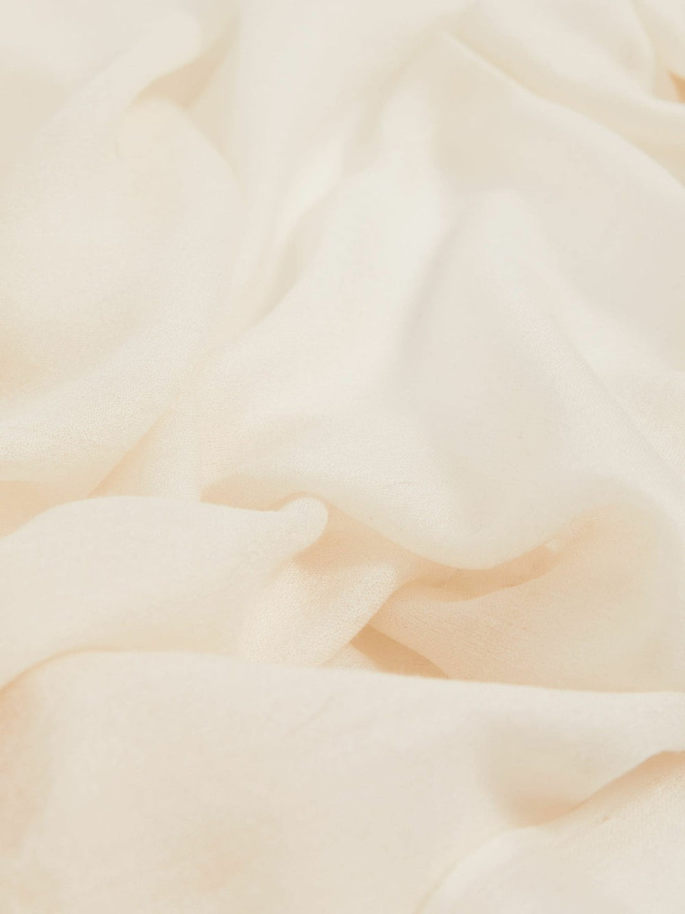 Women Wool-Cashmere Lightweight Scarf in Off White