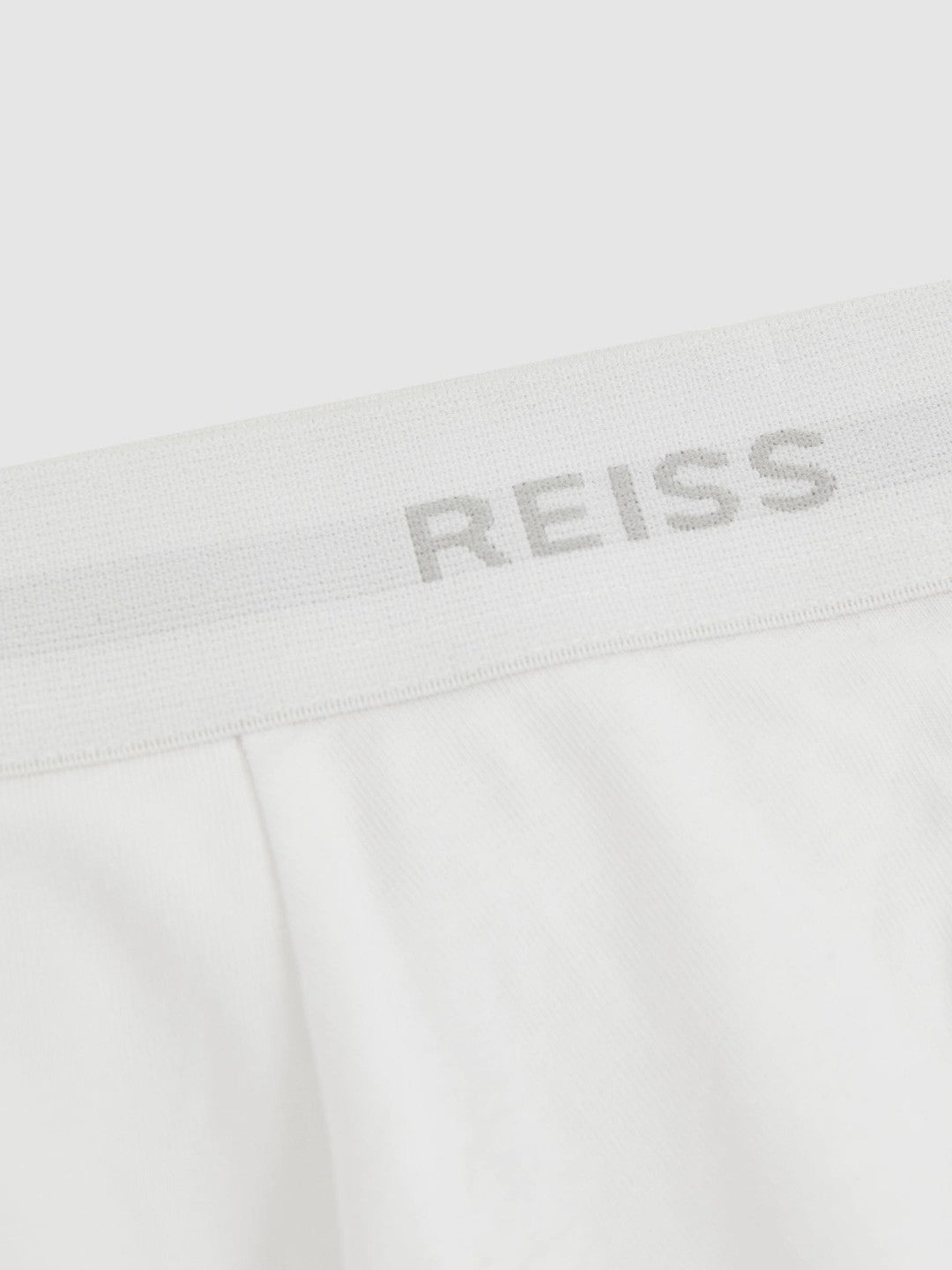 Men Three Pack Cotton Boxers in White