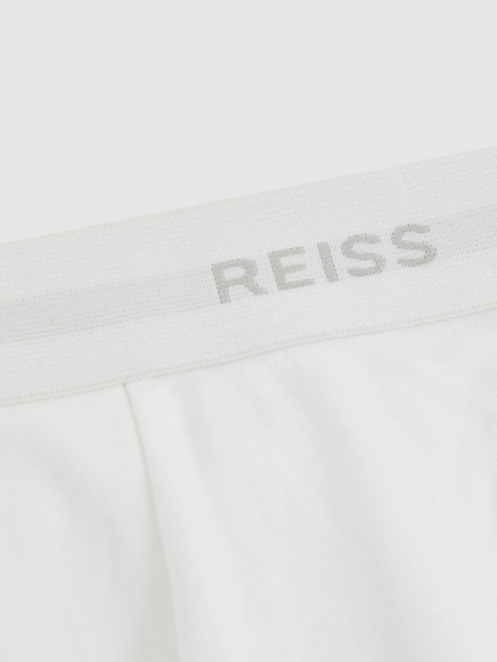 Men Three Pack Cotton Boxers in White