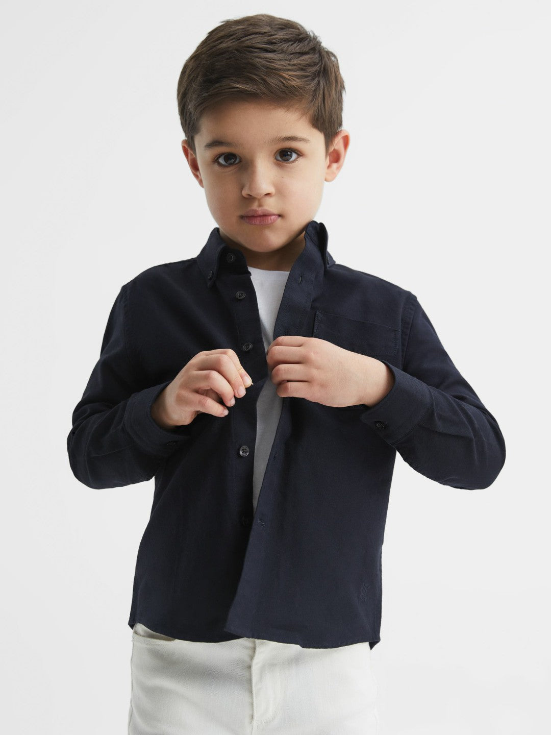 Children & Baby 3-9 yrs Button Down Oxford Shirt in Navy