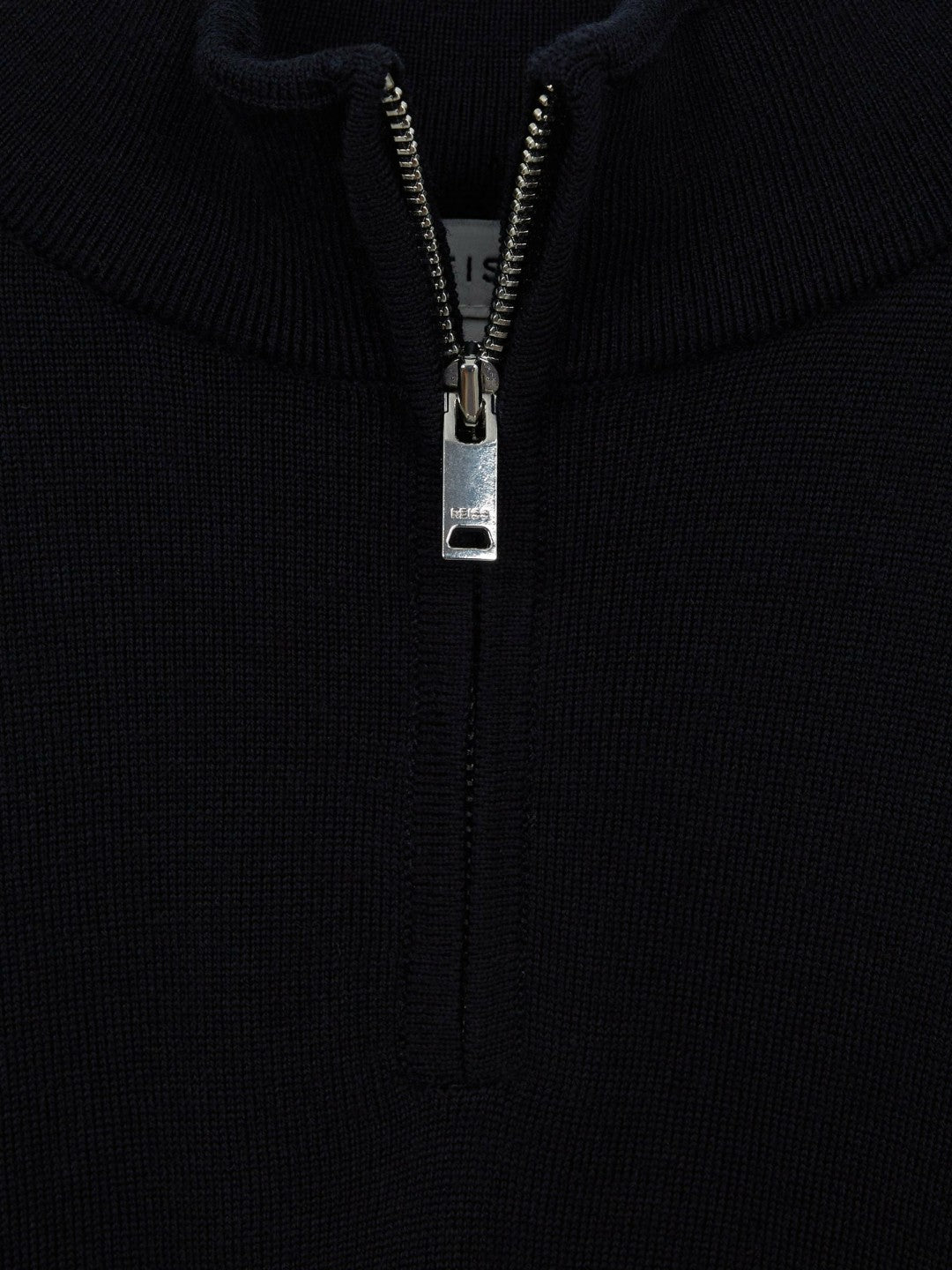 Children & Baby 3-9 yrs Merino Wool Zip-Neck Jumper in Navy