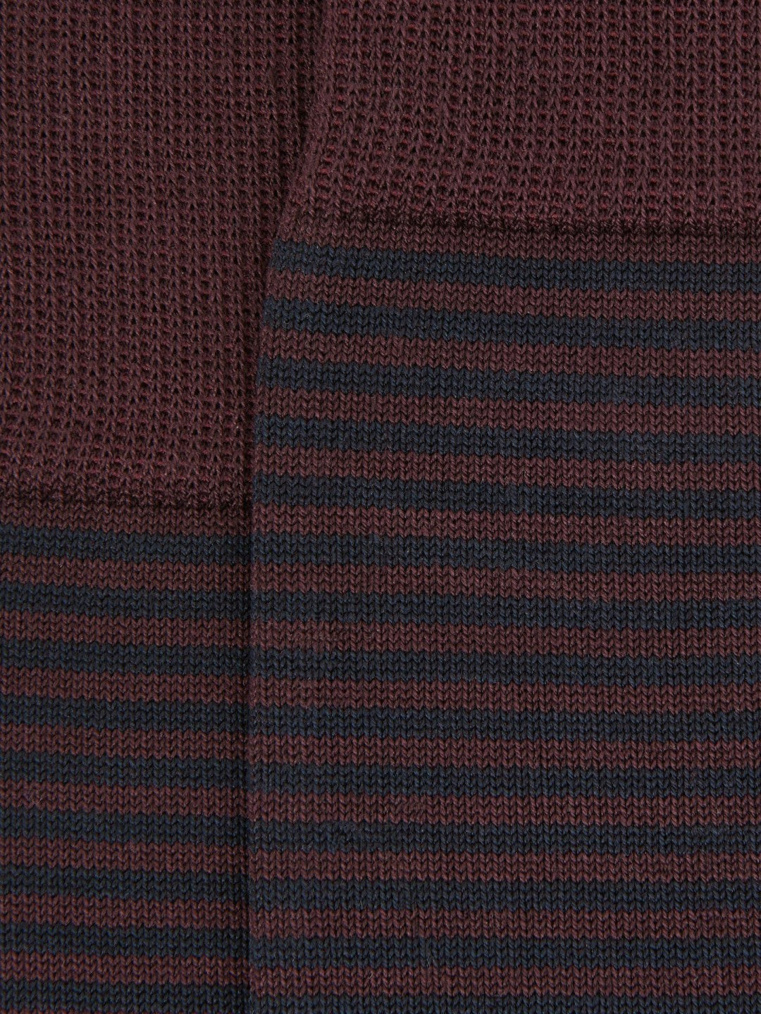 Men Striped Socks in Bordeaux
