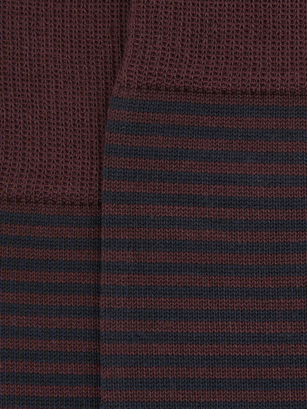 Men Striped Socks in Bordeaux