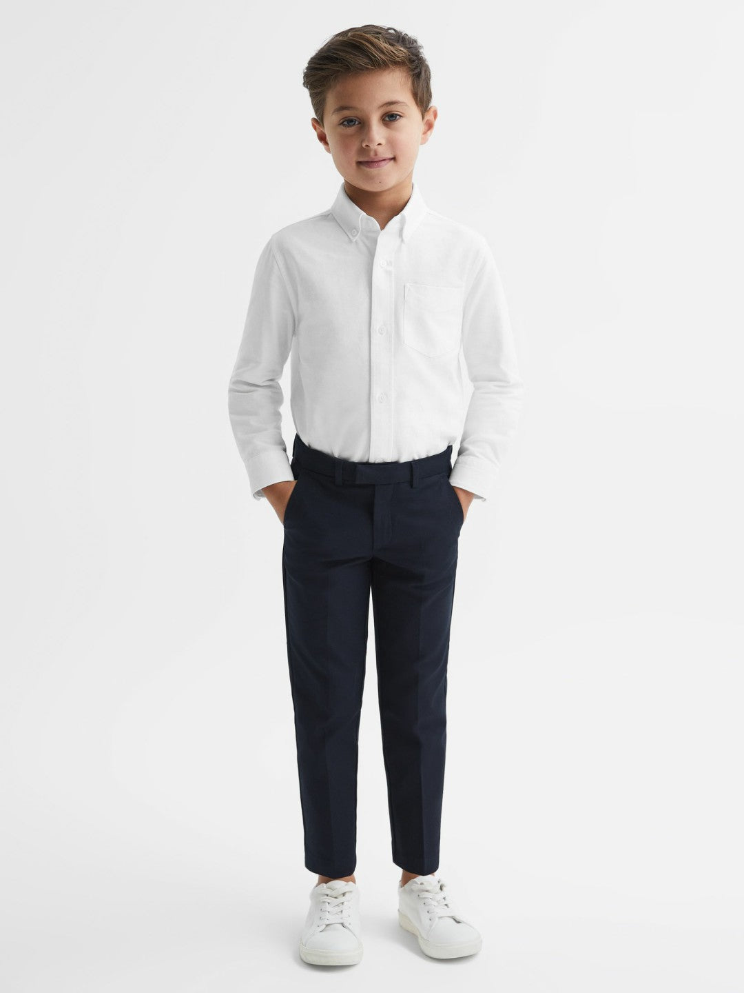 Children & Baby 9-14 yrs Button Down Oxford Shirt in White