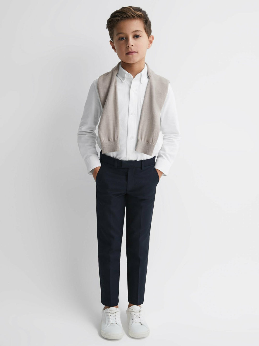 Children & Baby 9-14 yrs Button Down Oxford Shirt in White