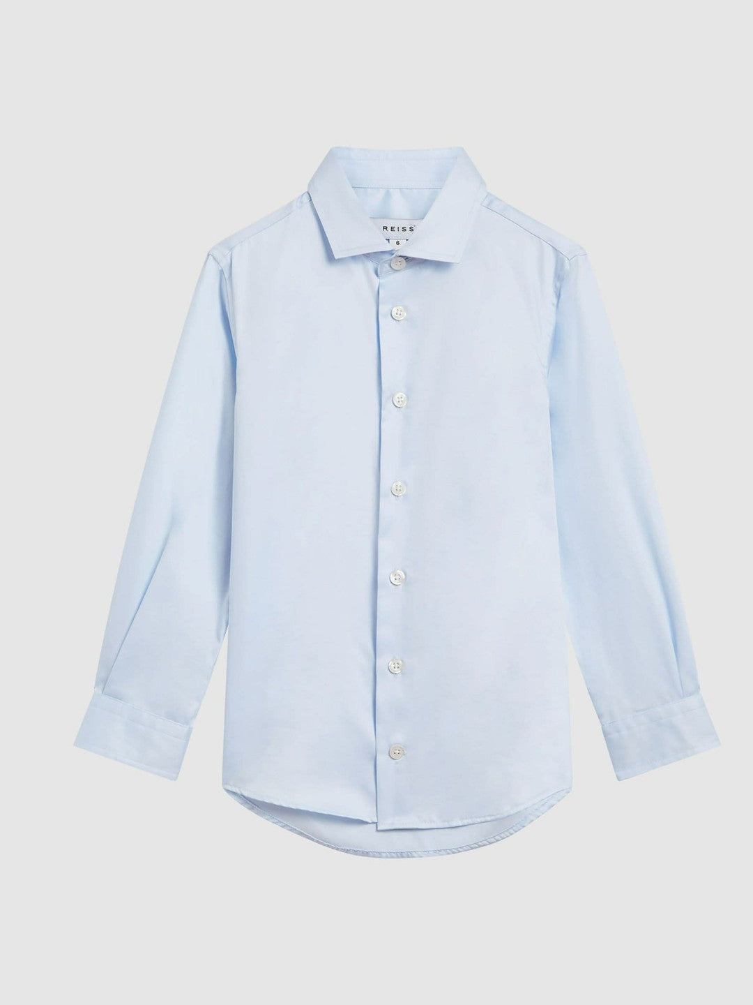 Children & Baby 4-9 yrs Slim-Fit Cotton Shirt in Soft Blue