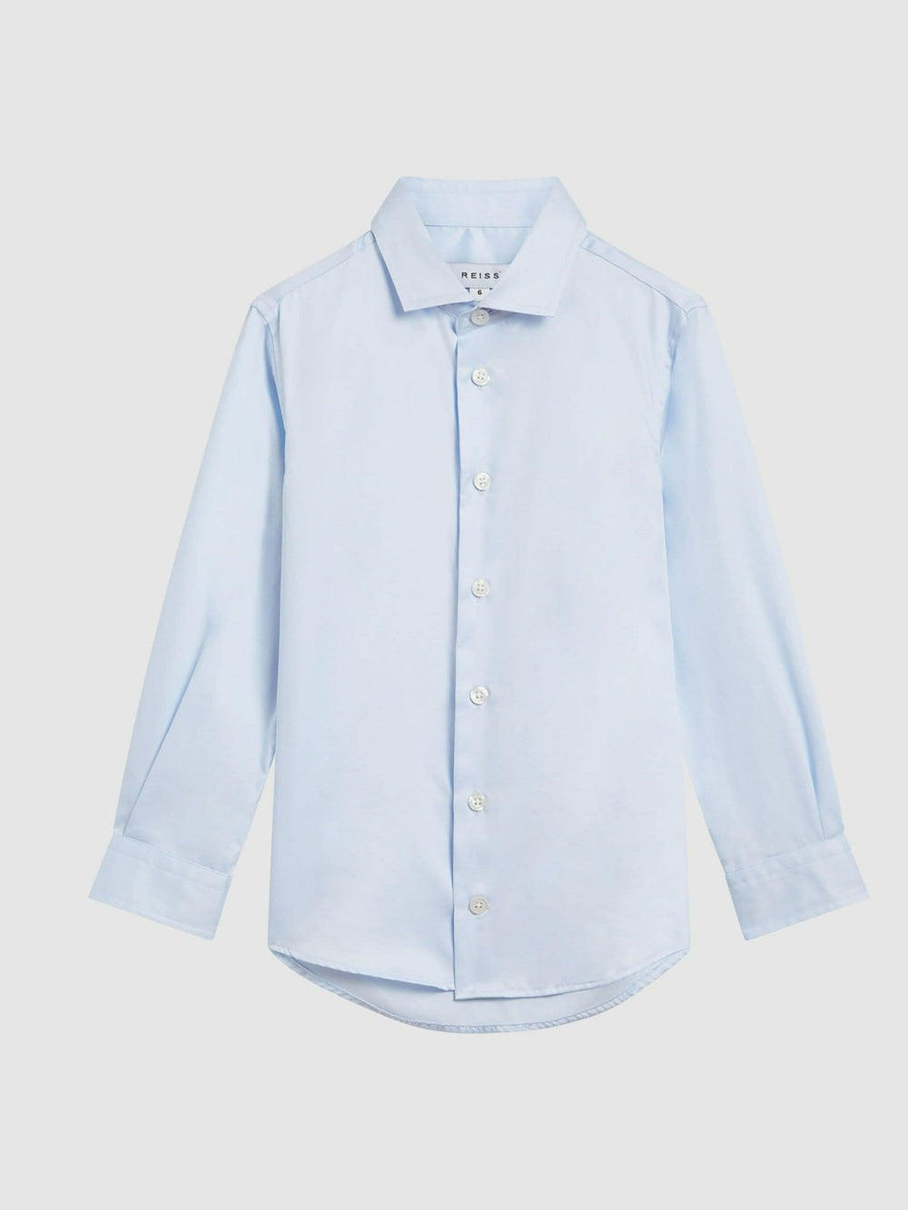 Children & Baby 4-9 yrs Slim-Fit Cotton Shirt in Soft Blue