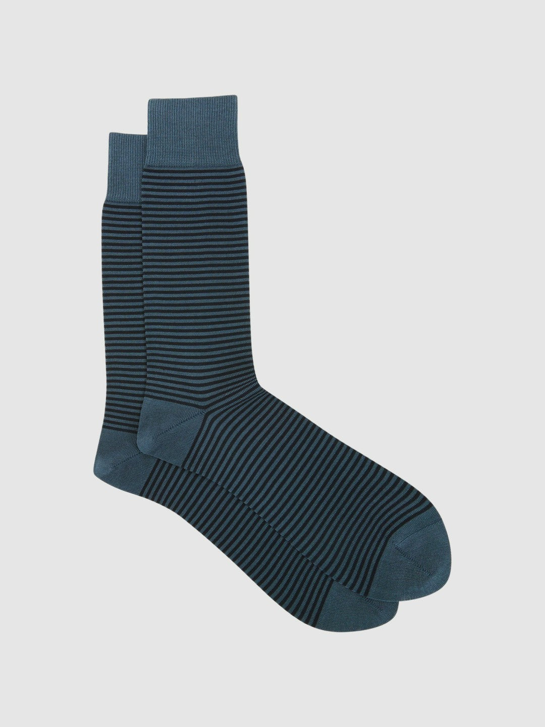 Men Striped Socks in Airforce Blue/ Navy
