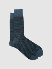 Men Striped Socks in Airforce Blue/ Navy
