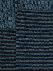 Men Striped Socks in Airforce Blue/ Navy