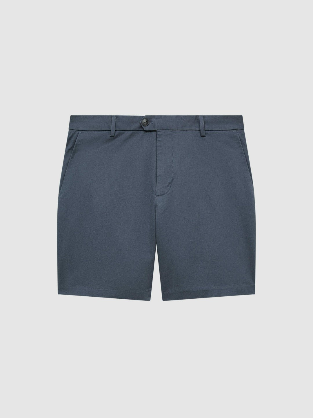 Men Short Length Casual Chino Shorts in Airforce Blue