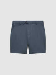 Men Short Length Casual Chino Shorts in Airforce Blue