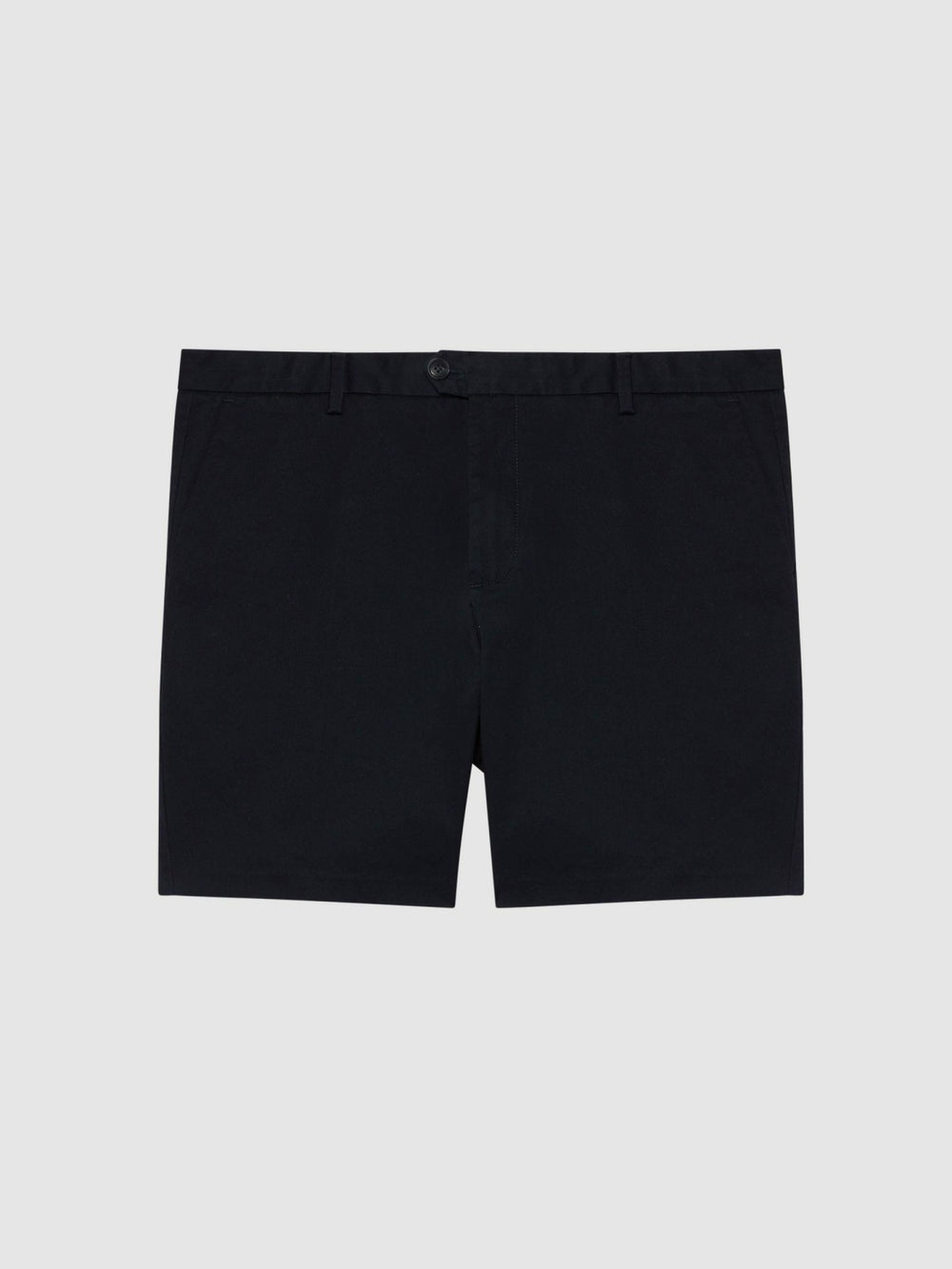 Men Short Length Casual Chino Shorts in Navy