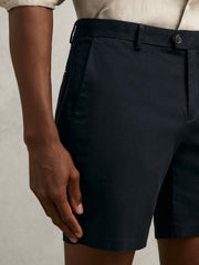 Men Short Length Casual Chino Shorts in Navy