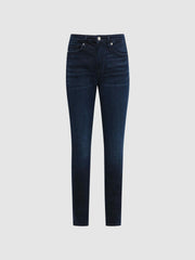 Women Good American Sculpting Skinny Jeans in Mid Blue
