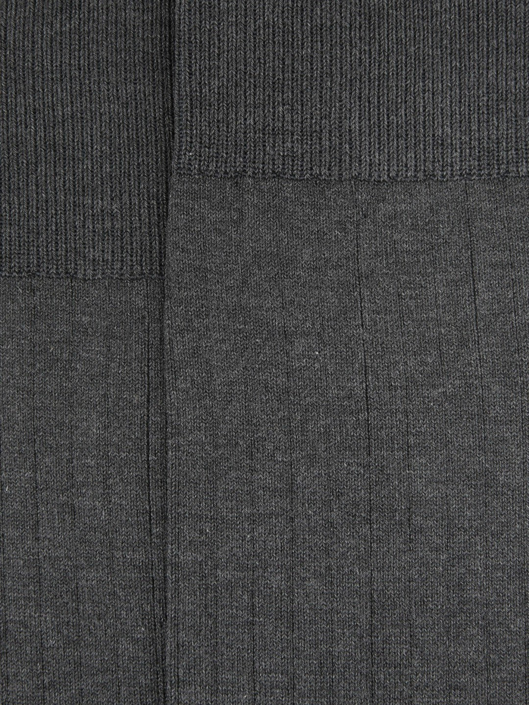 Men Ribbed Socks in Charcoal
