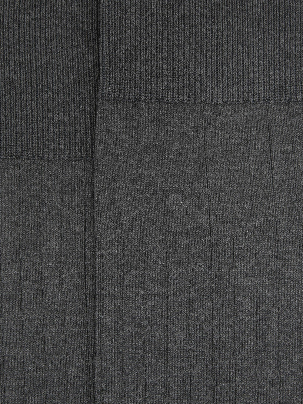 Men Ribbed Socks in Charcoal