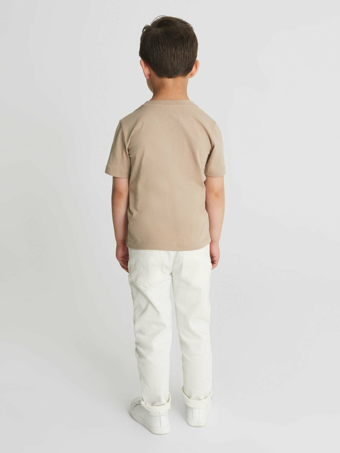 Children & Baby 9-13 yrs Crew Neck T-Shirt in Stone