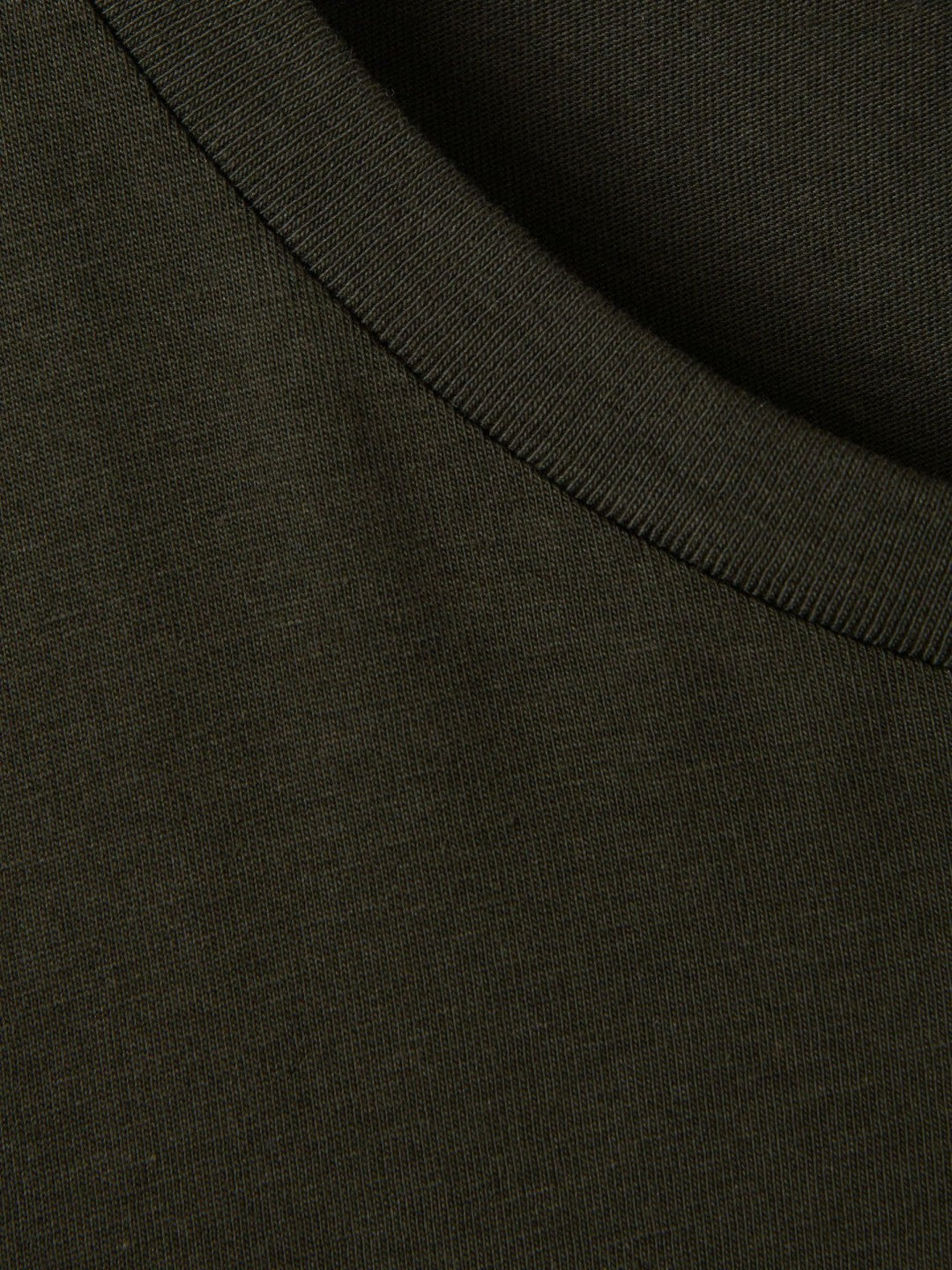 Men Cotton Crew Neck T-Shirt in Oxidised Green