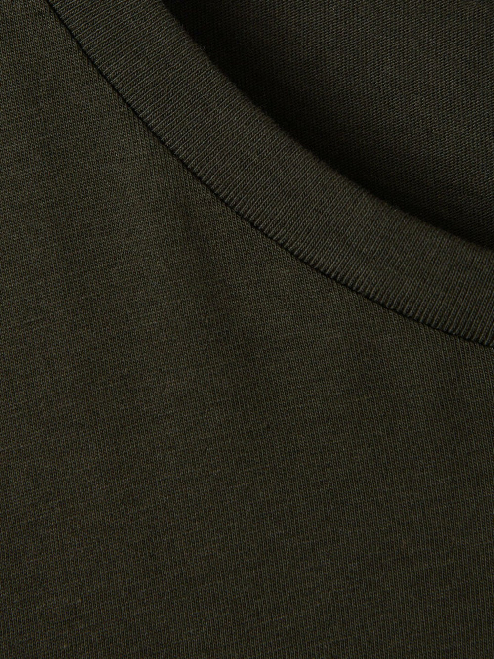 Men Cotton Crew Neck T-Shirt in Oxidised Green