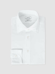 Men Regular Fit Button-Through Travel Shirt in White
