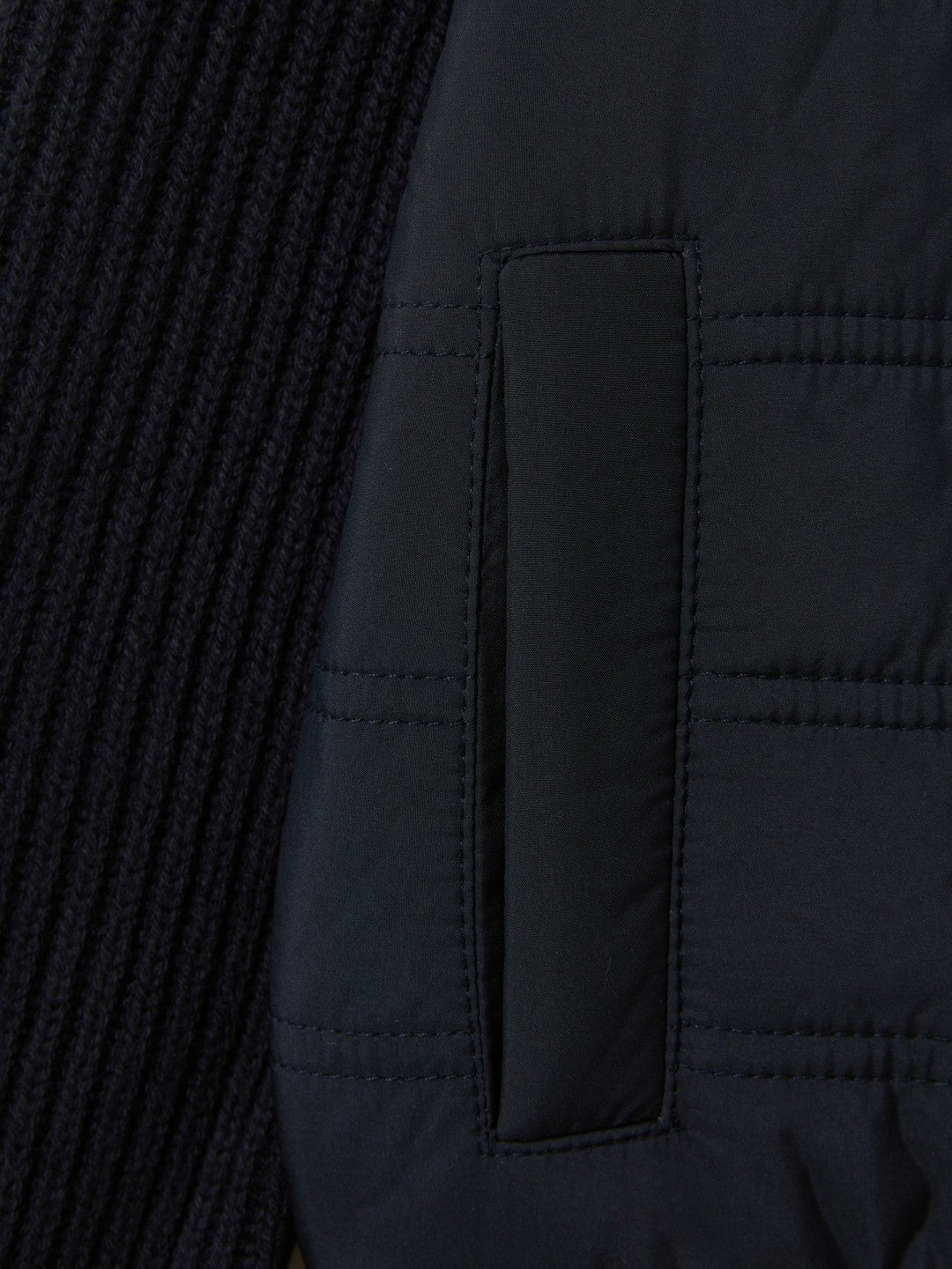 Children & Baby 9-14 yrs Hybrid Zip Through Quilted Jacket in Navy