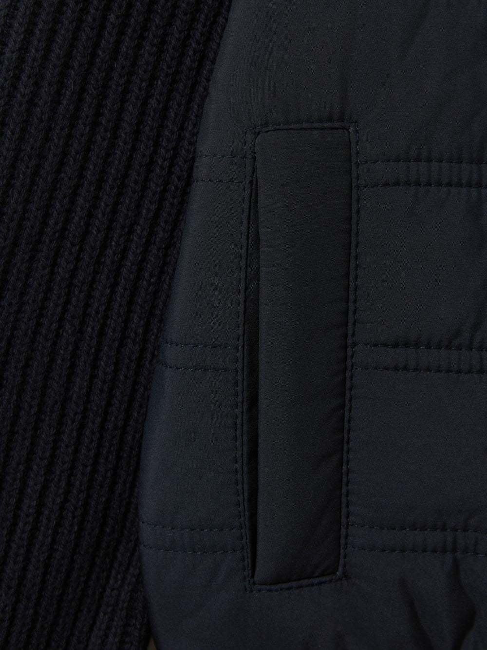 Children & Baby 9-14 yrs Hybrid Zip Through Quilted Jacket in Navy