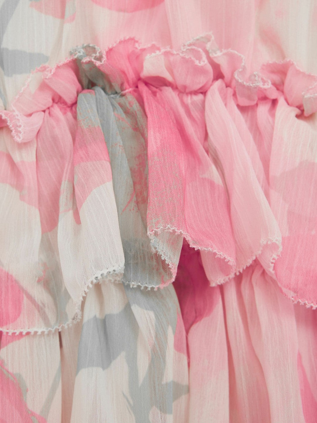 Children & Baby 4-9 yrs Printed Tiered Dress in Pink Print