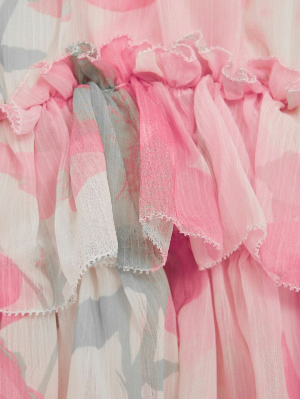 Children & Baby 4-9 yrs Printed Tiered Dress in Pink Print