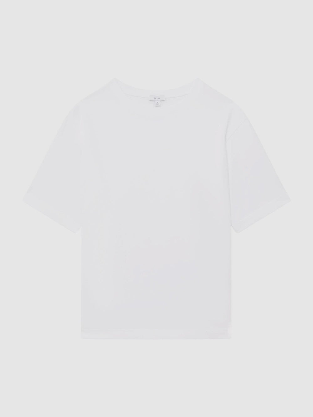 Men Oversized Garment Dye T-Shirt in White