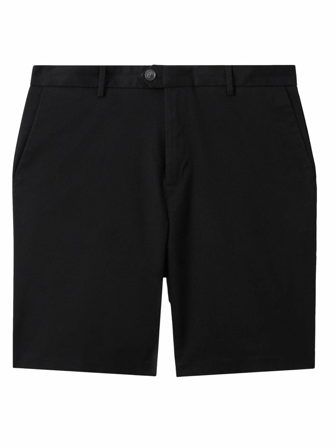 Men Cotton Chino Shorts with Stretch in Black